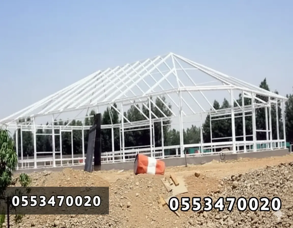 هناجر مستودعات في مكة - تصميم يوفر مساحات عمل واسعة للتخزين